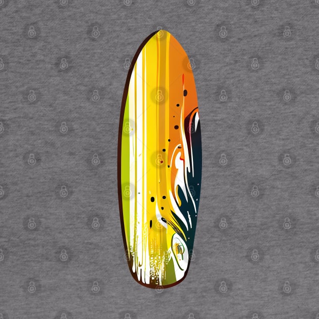 Add a Pop of Color with Surfboard Orange Airbrush Style by Vooble